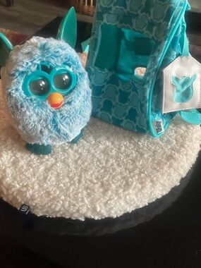 rare Retired Hasbro Furby 2012 with matching carry case